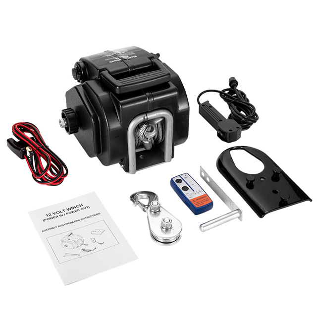 Fishing Boat Anchor Winch - Лебедка для якоря, 12В/24В, барабанного типа,