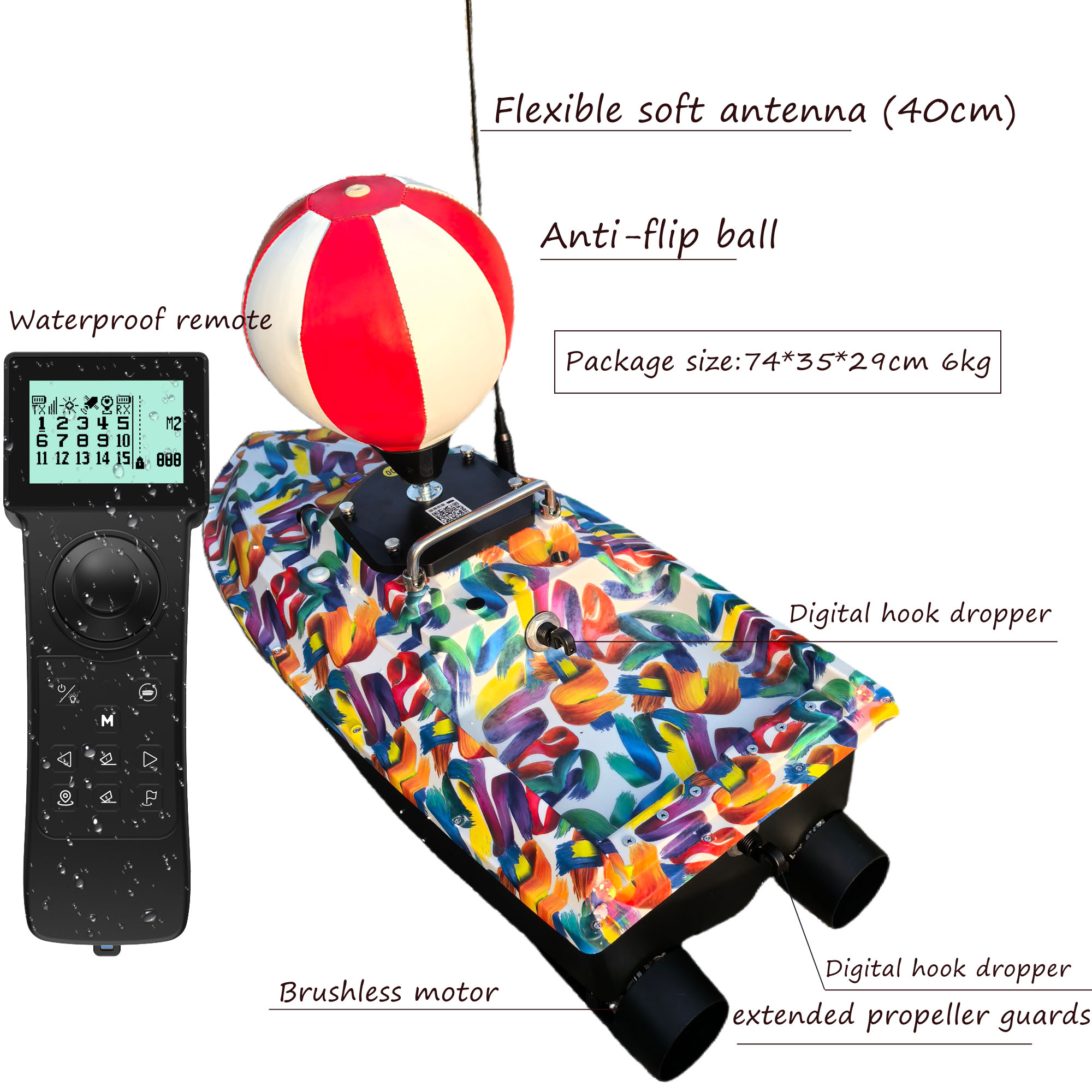 SurfCaster Pro — радиоуправляе – обзор и цена Fishing Boat Gps